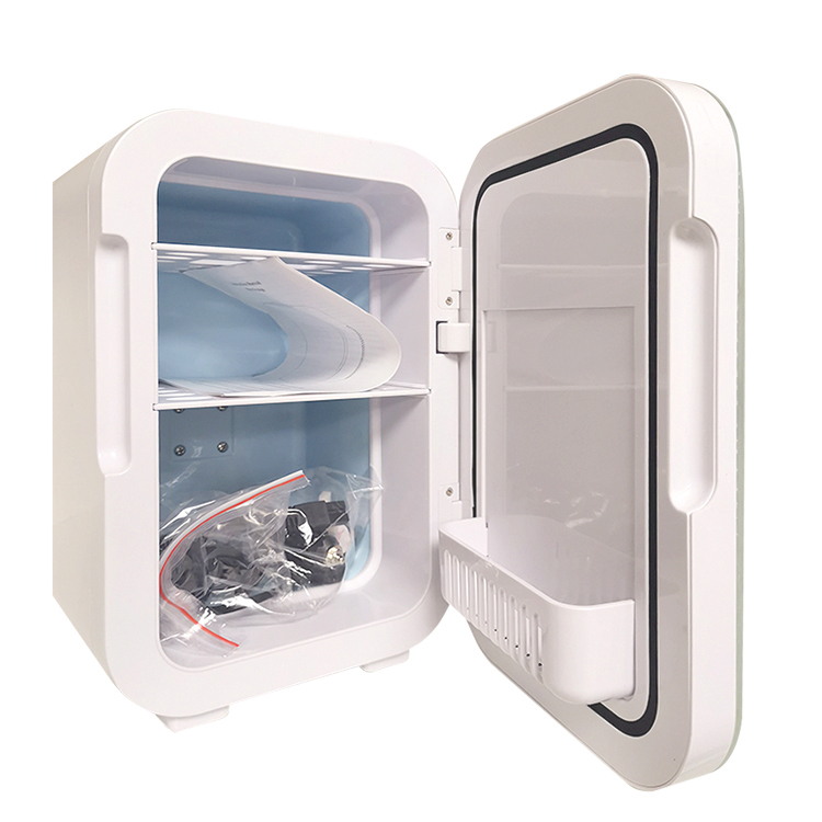 Mini geladeira 8L 56W com porta de mármore