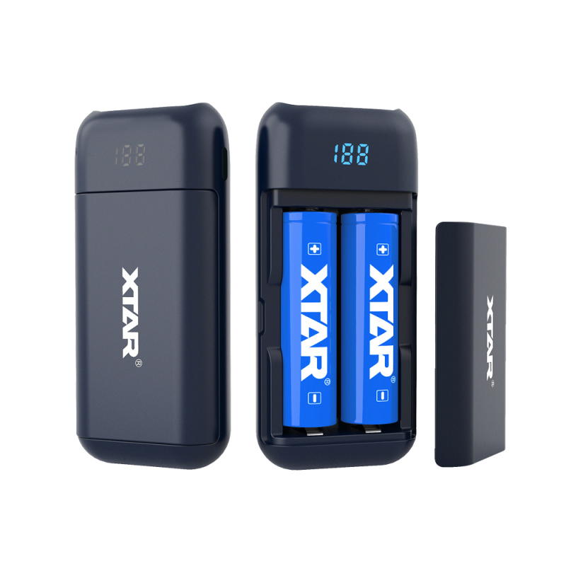 XTAR PB2 18650 Battery 2A Fast Charger And Power Bank