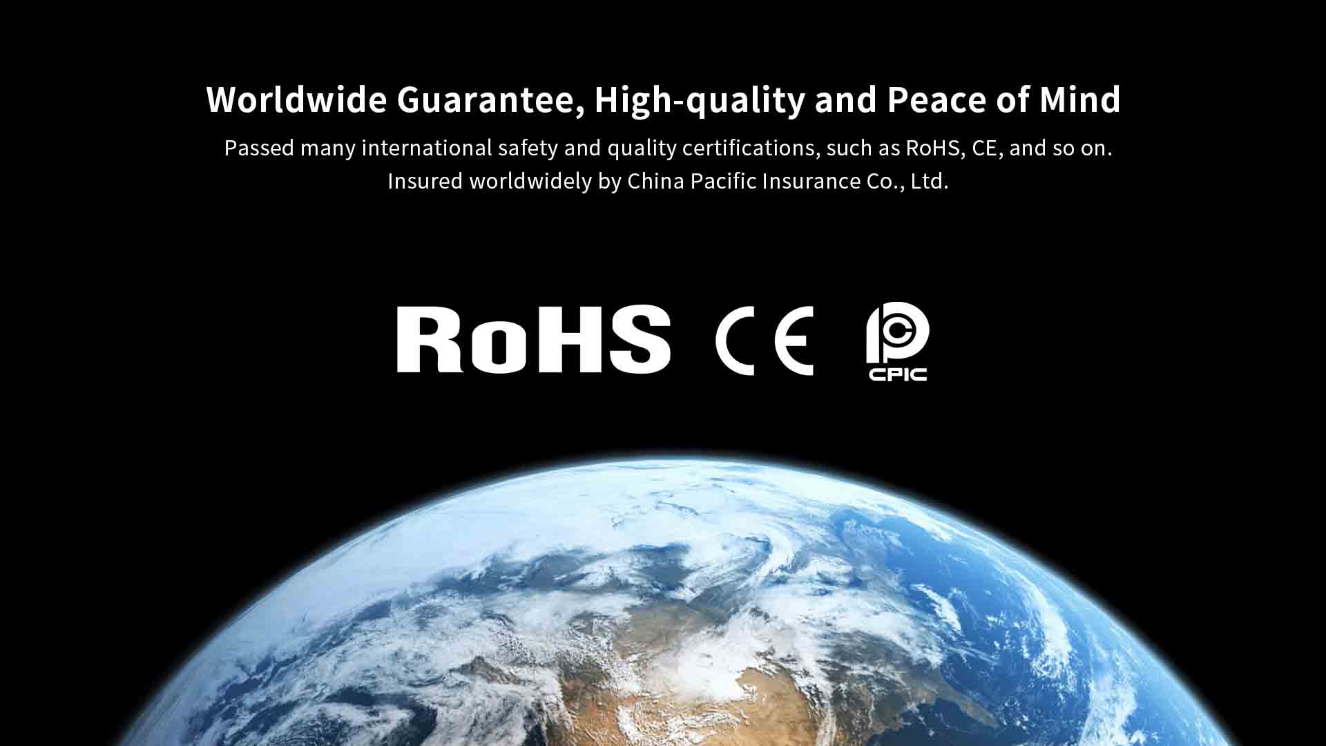 It gain international safety and quality certifications.