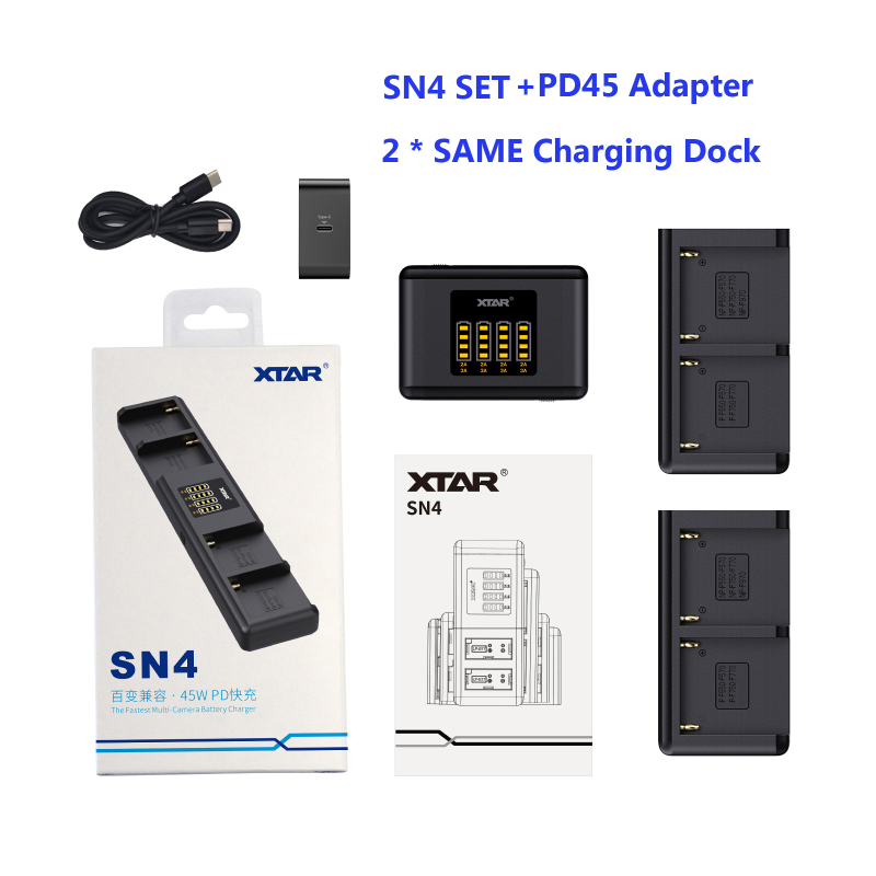 XTAR SN4: N-in-1 Multiple Camera Battery Charger