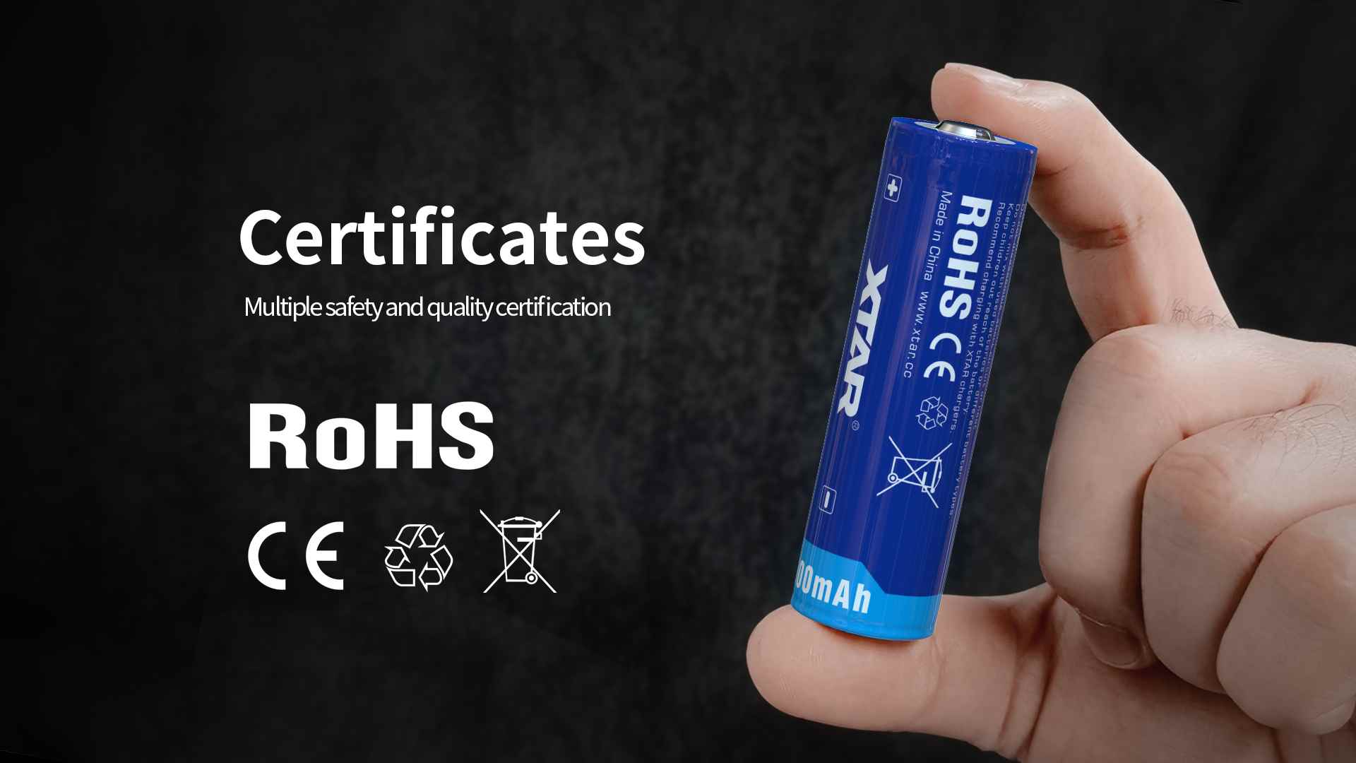 XTAR 21700 batteries gain multiple safety and quality certifications.