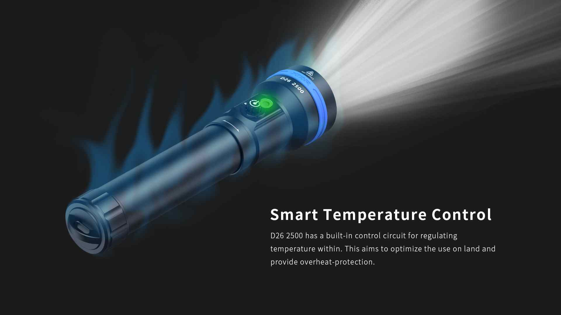 Smart temperature control provides overheat-protection.