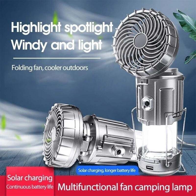 🔥LAST DAY 48% OFF 🔥6 in 1 Portable Outdoor LED Camping Lantern With Fan