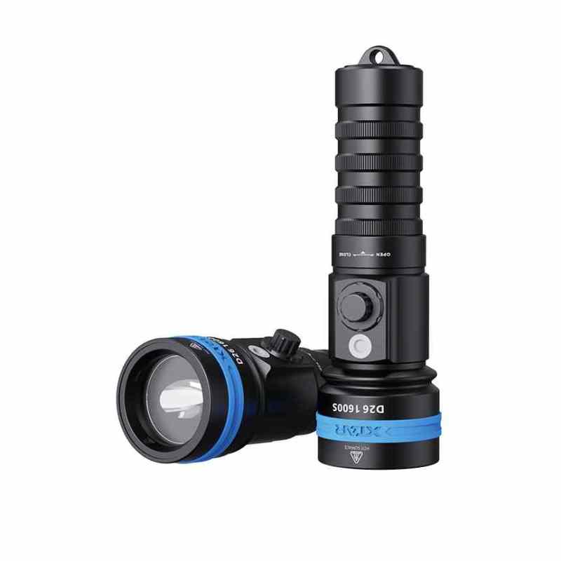 Upgrade D26 1600S Diving Flashlight