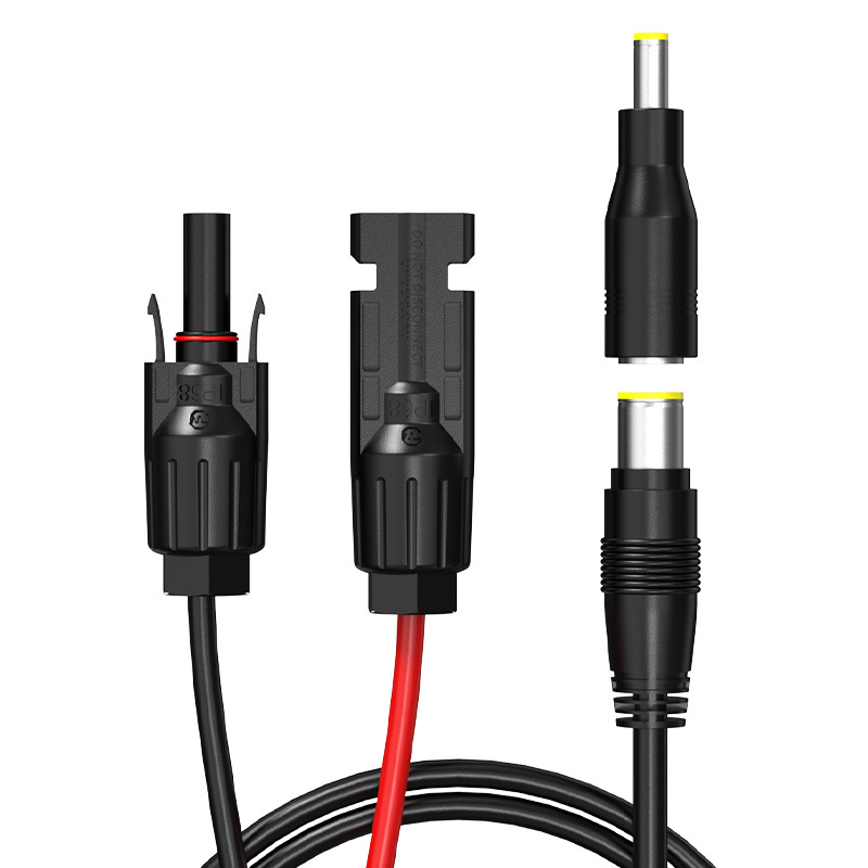 Solar Connector MC4 to DC7909(8mm) Male with DC5525 Connector