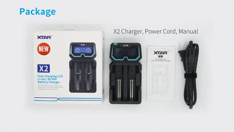 XTAR X2 Ni-MH / Li-ion Quick Battery Charger