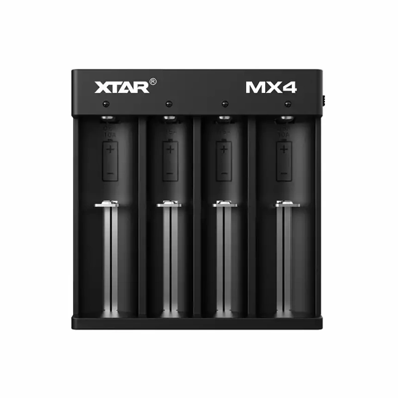 XTAR MX4 Charger (Compatible with 3.6/3.7V & 1.5V Li-ion, 3.2V LiFePO4 & 1.2V Ni-MH Batteries)