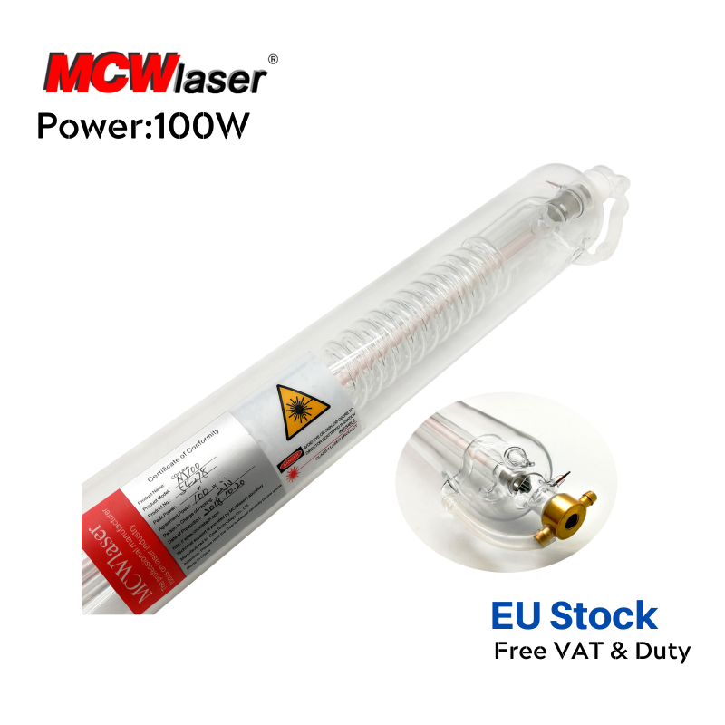 M100 (100-130W 145CM) EU Stock MCWlaser CO2 Laser Tube For Laser Engraver Universal Model