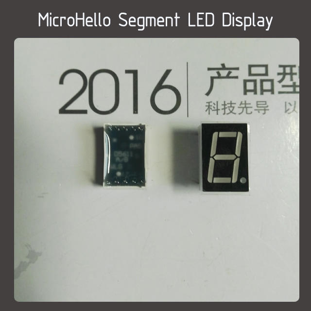 10pcs 0.56 inch 1 digit segment led display Yellow/white/blue/red/green