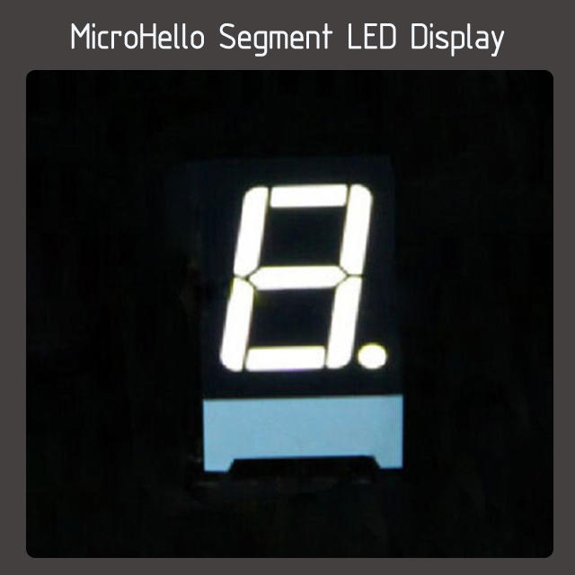 10pcs 0.5 inch 1 digit segment led display Yellow/white/blue/red/green