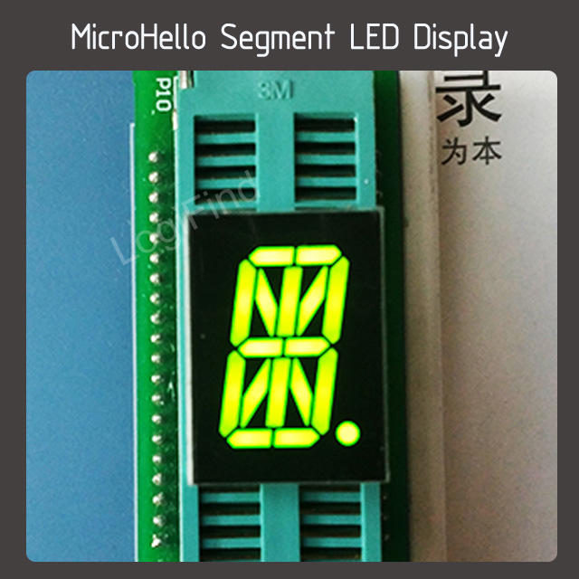 10pcs 0.8 inch 17-segment Alphanumeric led display Yellow/white/blue/red/green