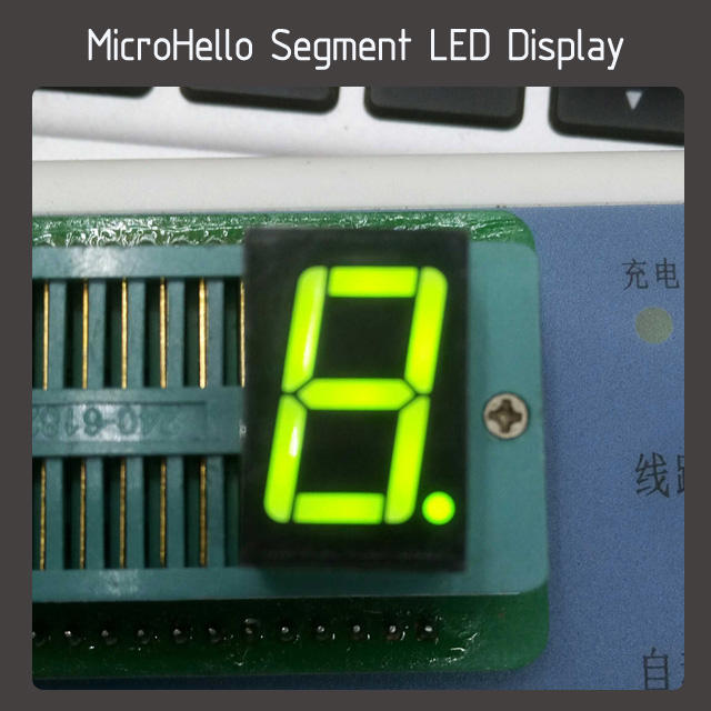 10pcs 0.56 inch 1 digit segment led display Yellow/white/blue/red/green