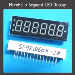 10pcs 0.36" 6 digit segment led display common Cathode Red SF421385N-JN