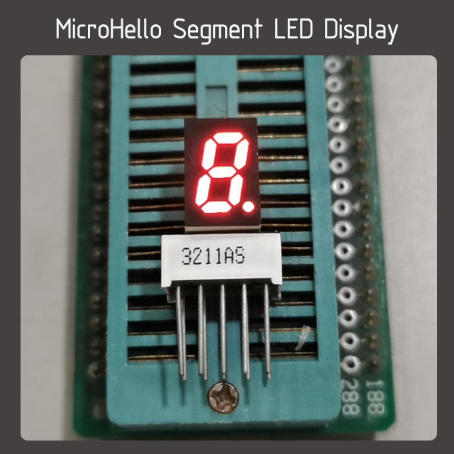 10pcs 0.32 inch 1 digit segment led display
