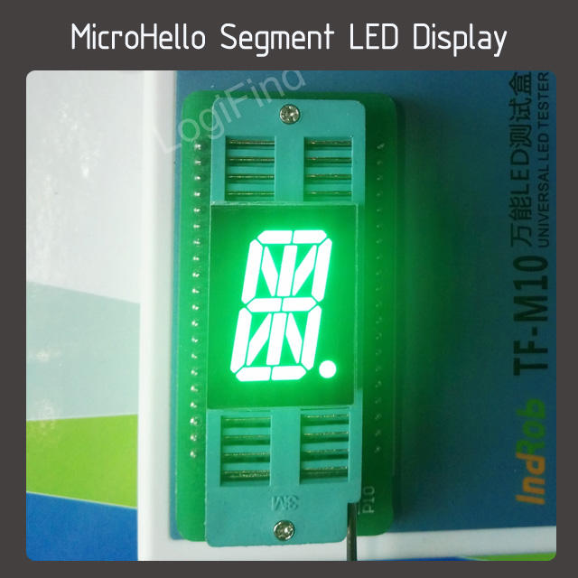 10pcs 0.8 inch 17-segment Alphanumeric led display Yellow/white/blue/red/green