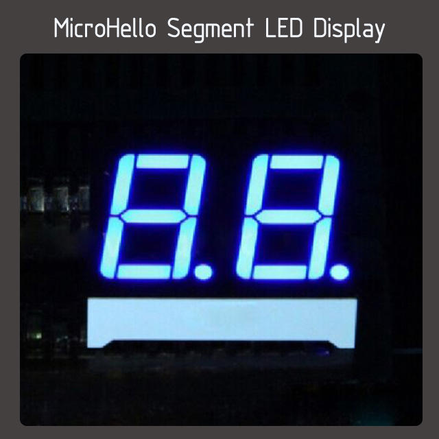 10pcs 0.56" 2 digit static state 18-pin segment led display Yellow/white/blue/red/green