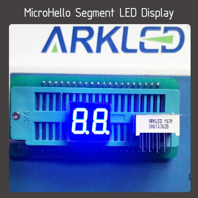 10pcs 0.36 inch 2 digit segment led display Yellow/white/blue/red/green/kelly