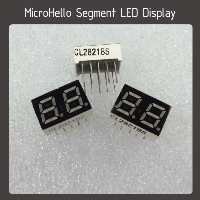 10pcs 0.28 inch 2 digit segment led display Yellow/white/blue/red/green/kelly