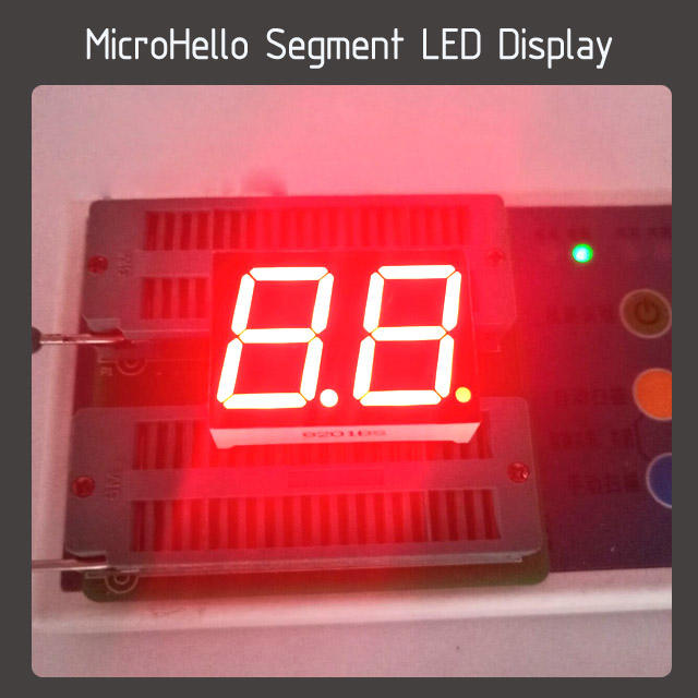 10pcs 0.8 inch 2 digit segment led display Yellow/white/blue/red/green/Kelly