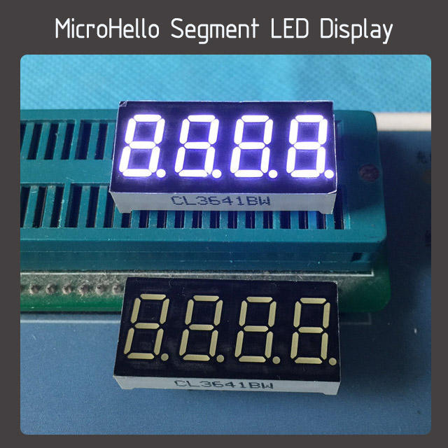 10pcs 0.36 inch 4 digit segment led display Yellow/white/blue/red/green/Kelly