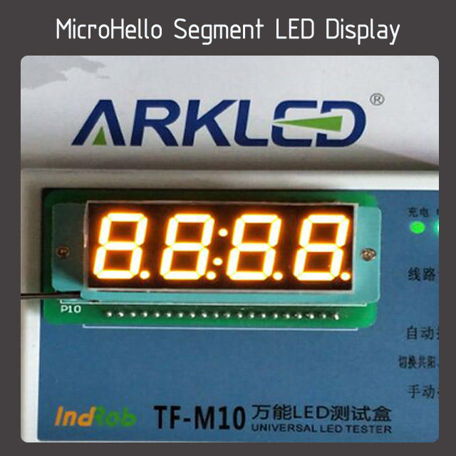 10pcs 0.56 inch 4 digit segment led display clock point Yellow/white/blue/red/green