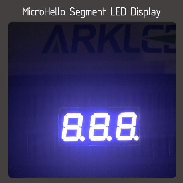 10pcs 0.28 inch 3 digit segment led display red/blue/yellow/white/green/kelly/worm white