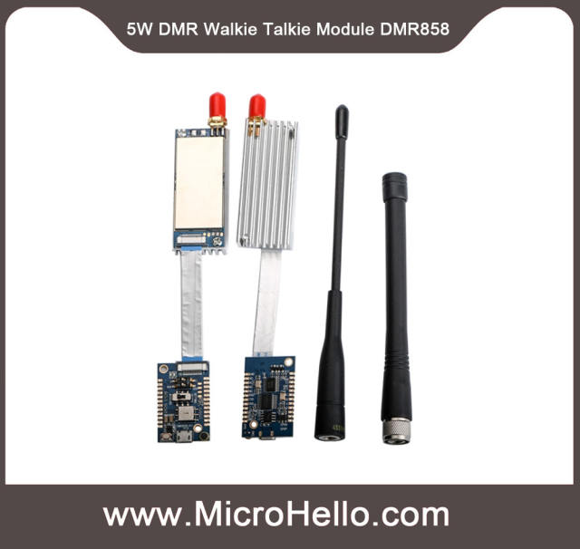 DMR858 5W DMR Walkie Talkie Module UHF VHF AMBE++ NVOC