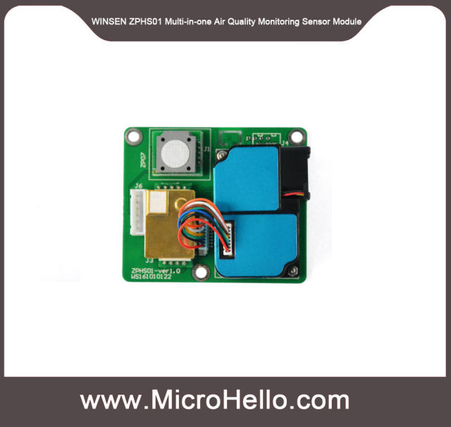 WINSEN ZPHS01 Multi-in-one Air Quality Monitoring Sensor Module CO2. PM2.5. HCHO,Temperature. Humidity