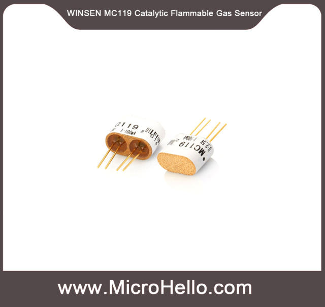WINSEN MC119 Catalytic Flammable Gas Sensor hydrogen, ethylene, gasoline,VOC such as alcohol, ketone, benzene