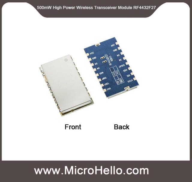 RF4432F27 500mW High Power Wireless Transceiver Module 315/433/490/868/915MHz
