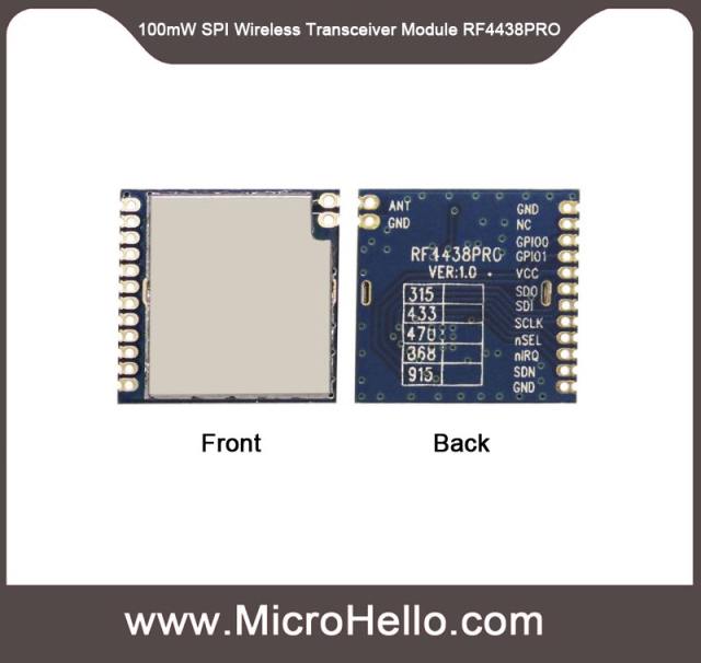 RF4438PRO 100mW SPI Interface Embedded Wireless Transceiver Module
