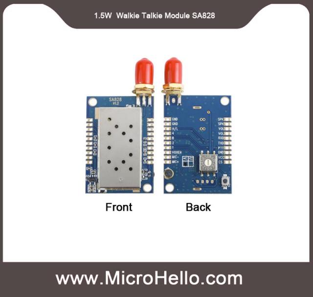SA828 1.5W VHF UHF full featured miniature walkie talkie module