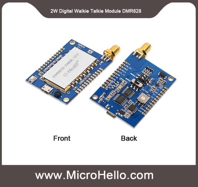 DMR828 2W UHF VHF Digital Walkie Talkie Module NVOC AMBE++