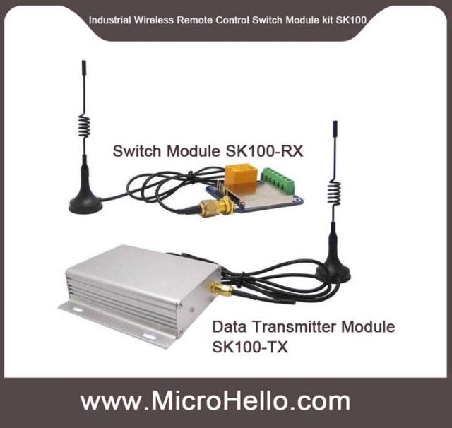 SK100 Industrial Wireless Remote Control Switch Module kit (100mW~5W optional) 433/470/868/915MHz