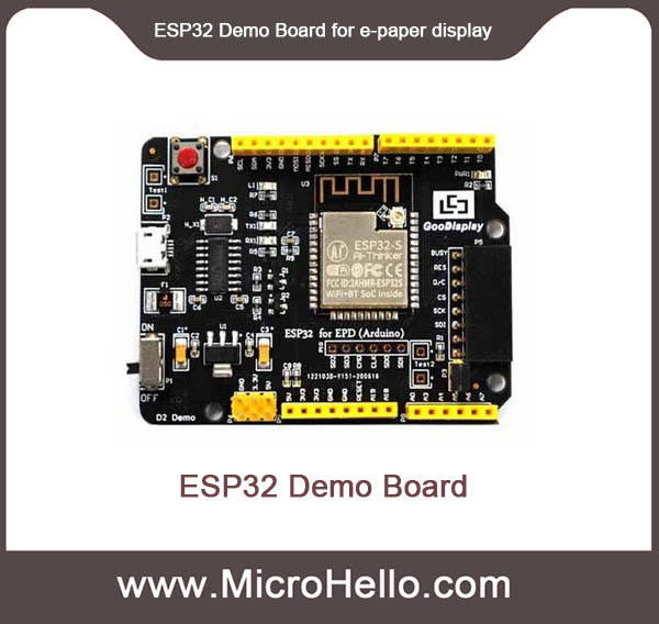 ESP32 Demo Board  for e-paper display test development learning