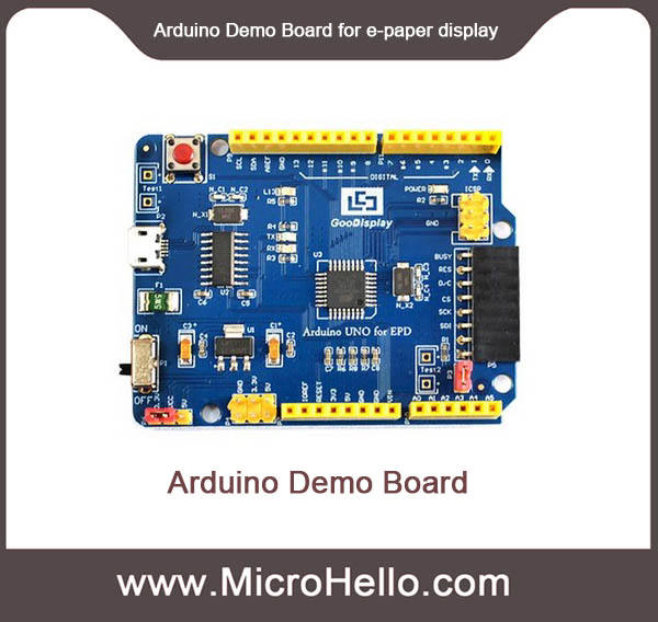 Arduino Demo Board  for e-paper display test development learning