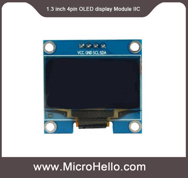 1.3 Inch I2C IIC 128x64 OLED Display Module 4 Pin SH1106 - blue white optional