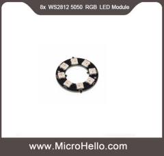 8x WS2812 5050 RGB LED Module round