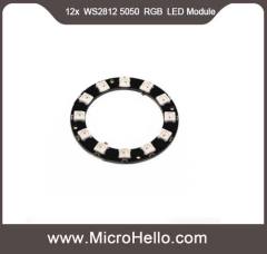 12x WS2812 5050 RGB LED Module round