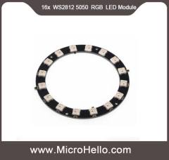 16x WS2812 5050 RGB LED Module round