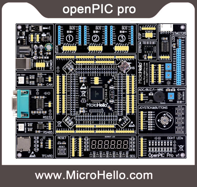 openPIC Pro with PIC32MX795F512L PIC development board for 16bit 32bit dsPIC30 dsPIC33 PIC24 PIC32 Series
