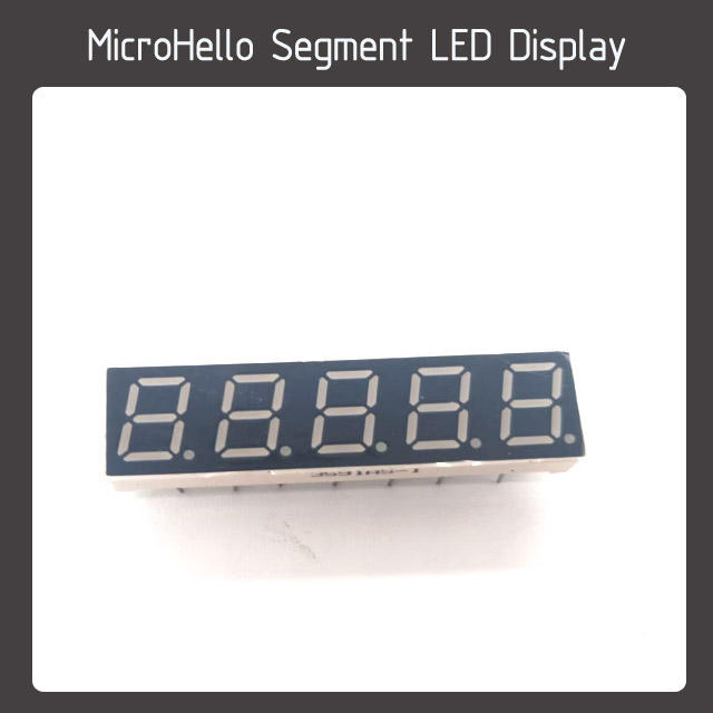 10pcs 0.39 inch 5 digit segment led display Yellow/white/blue/red/green/kelly
