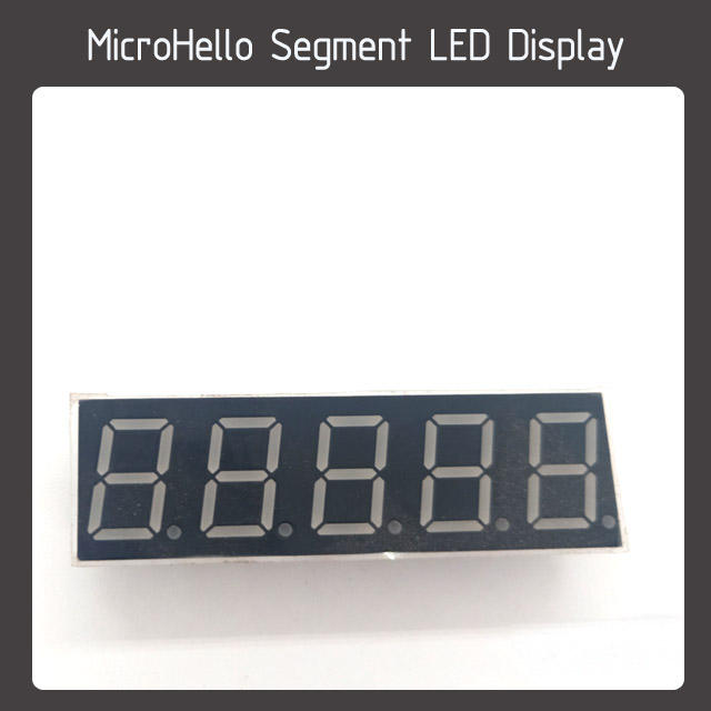 10pcs 0.56 inch 5 digit segment led display Yellow/white/blue/red/green/kelly