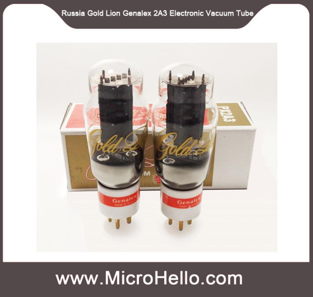 Russia Gold Lion Genalex 2A3 PX2A3 Electronic Vacuum Tube