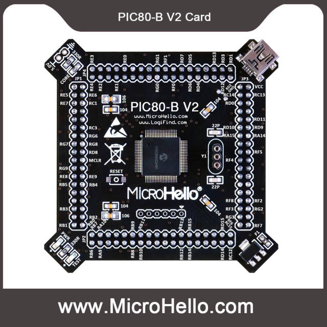 PIC80-B V2 MCU Card for openPIC Pro PIC Development Board small system