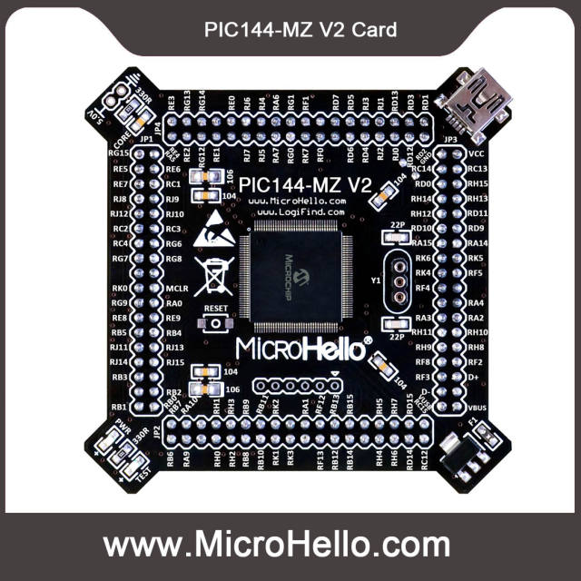 PIC144-MZ V2 MCU Card for openPIC Pro PIC Development Board small system PIC32MZ