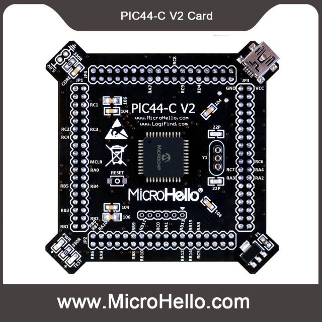 PIC44-C V2 MCU Card for openPIC Pro PIC Development Board dsPIC33