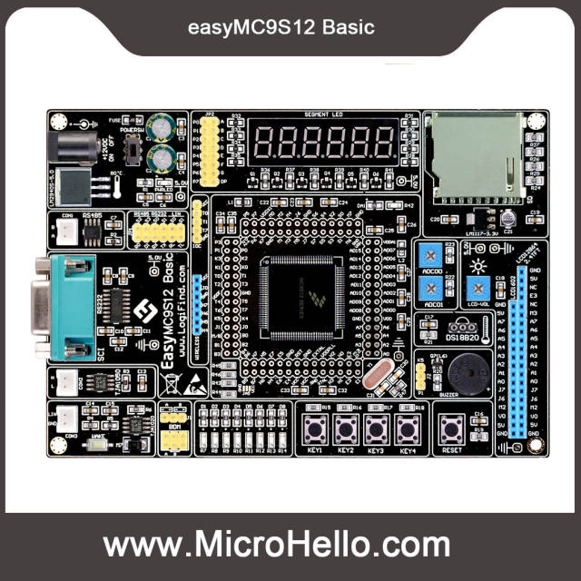 easyMC9S12 Basic development board for NXP Freescale’s MC9S12 series microcontrollers