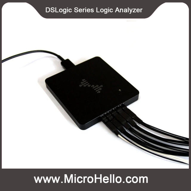 DSLogic is a series of USB-based logic analyzer, with max sample rate up to 1GHz, and max sample depth up to 16G.