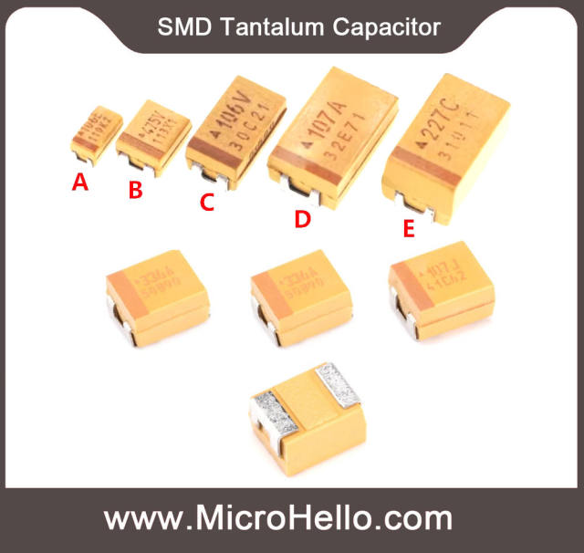 10pcs SMD Tantalum Capacitor